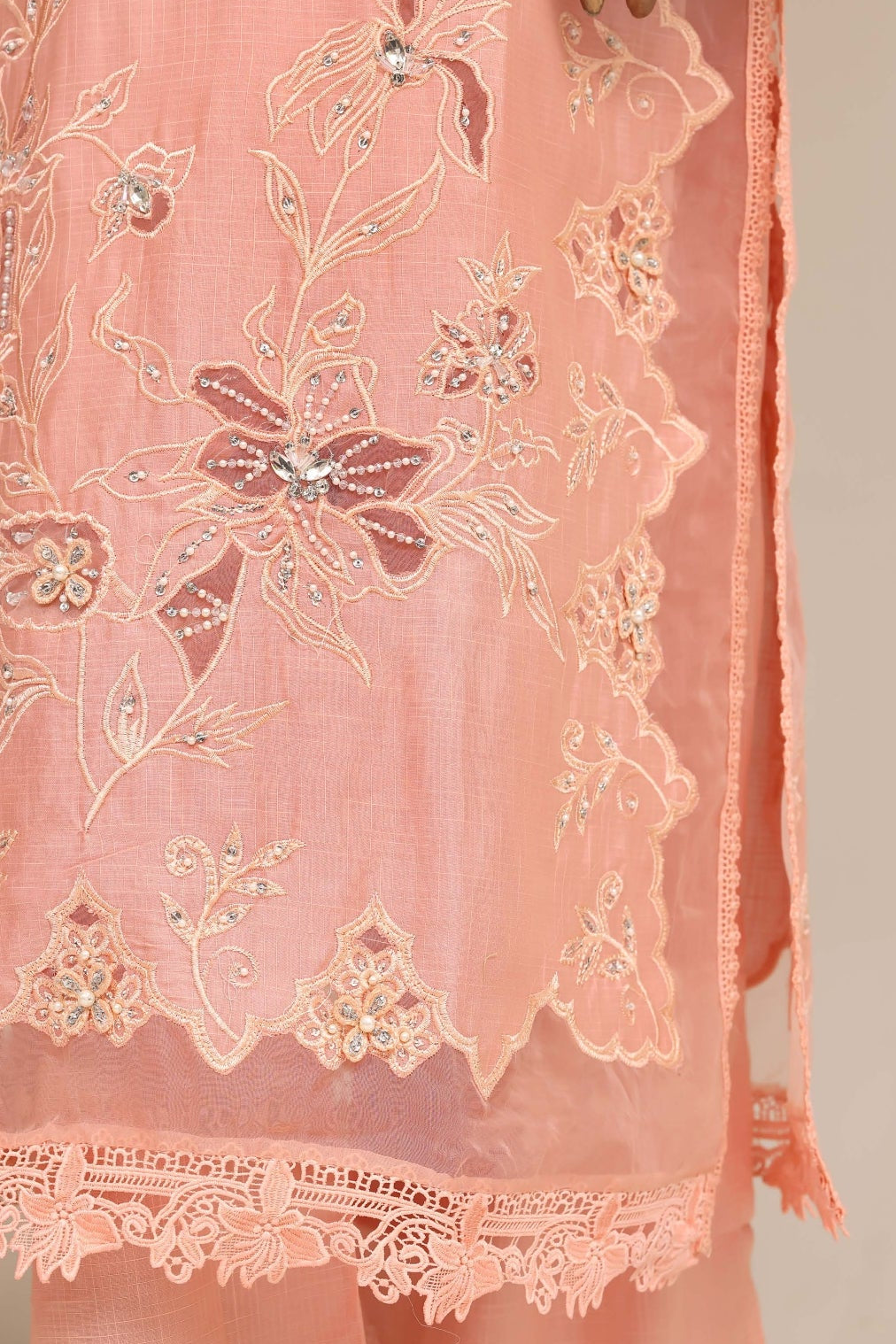Blush Pink Embroidered Suit