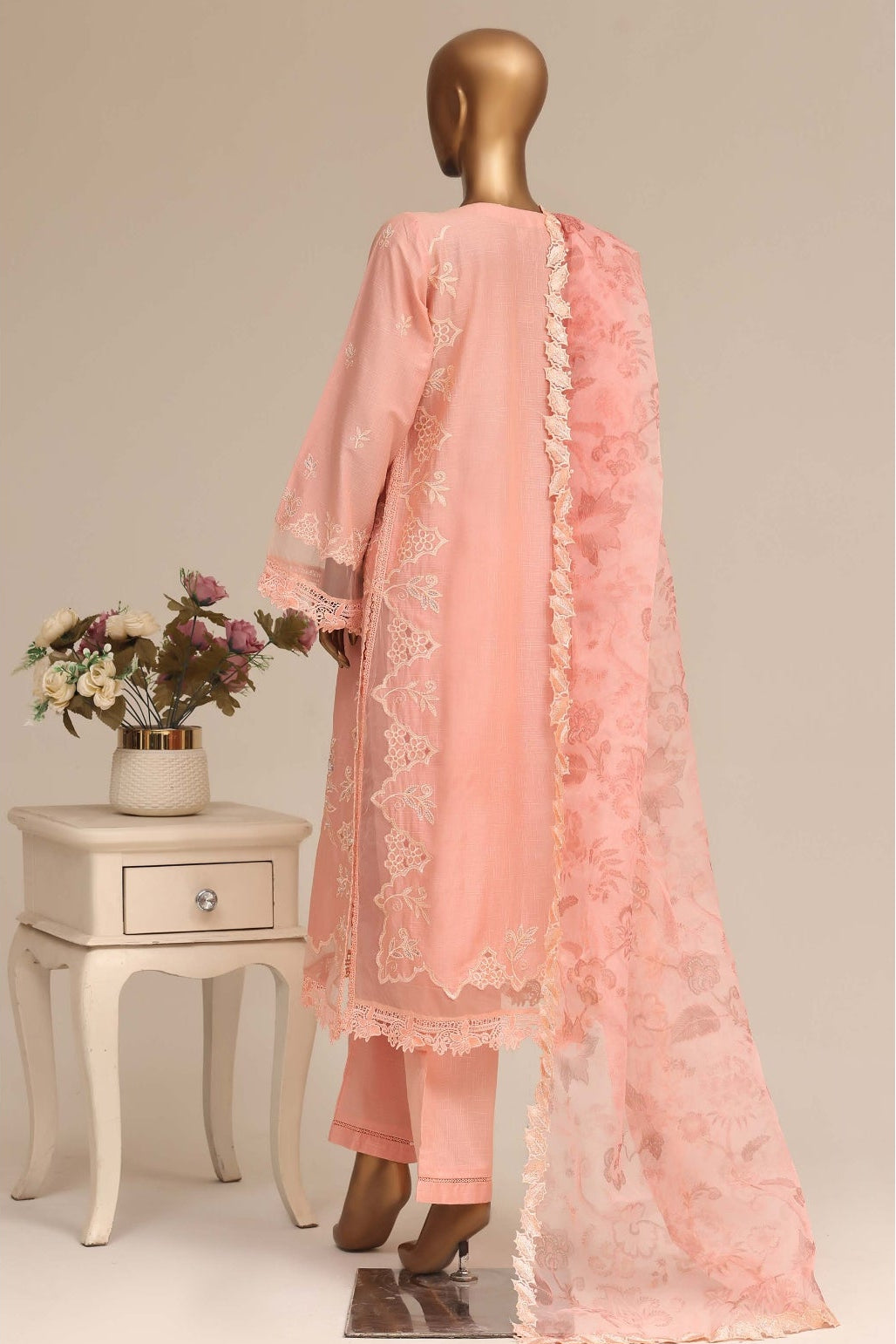Blush Pink Embroidered Suit