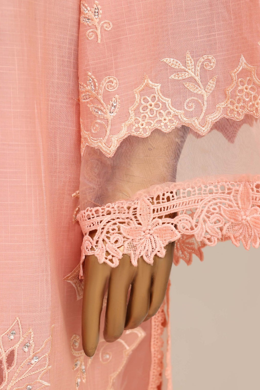 Blush Pink Embroidered Suit