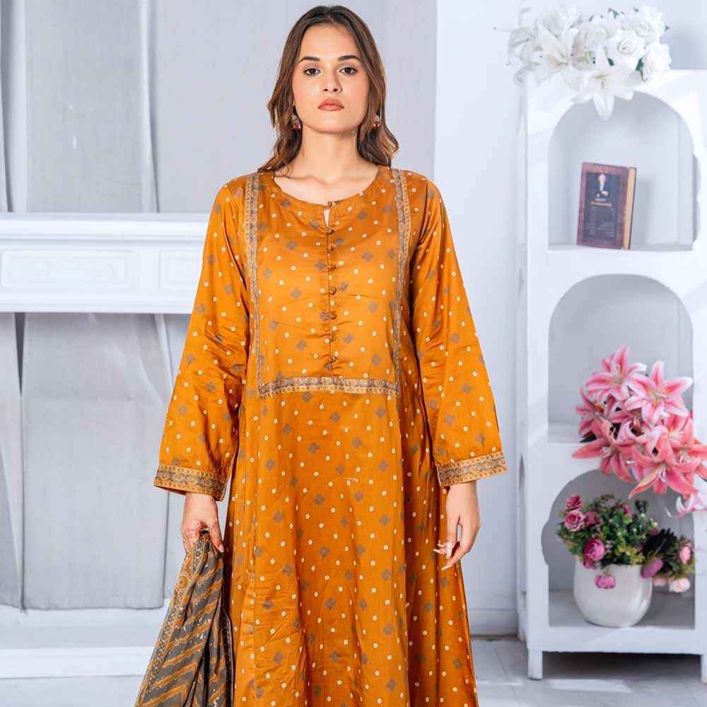 Amber Charm Printed Lawn Suit - Sami Fabrics