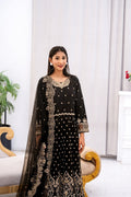 Black Majesty Luxury Dress - Sami Fabrics