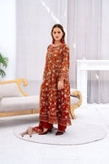 Cinnamon Blossom Lawn Suit - Sami Fabrics