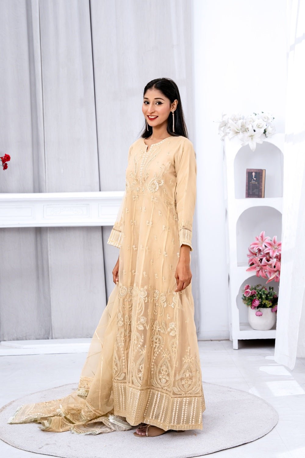 Golden Aura Festive Wear - Sami Fabrics