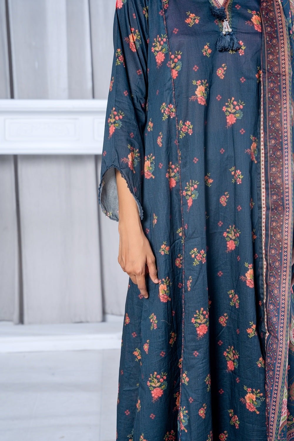 Midnight Bloom Printed Set - Sami Fabrics