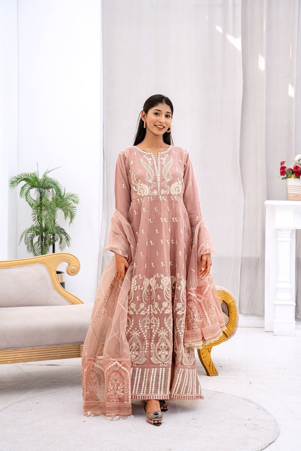 Rose Mist Luxury Ensemble - Sami Fabrics