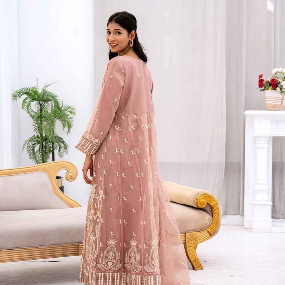 Rose Mist Luxury Ensemble - Sami Fabrics