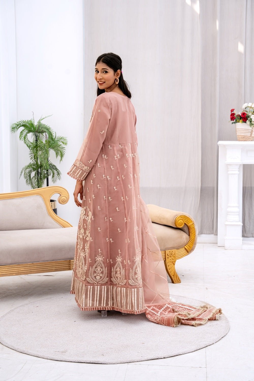 Rose Mist Luxury Ensemble - Sami Fabrics