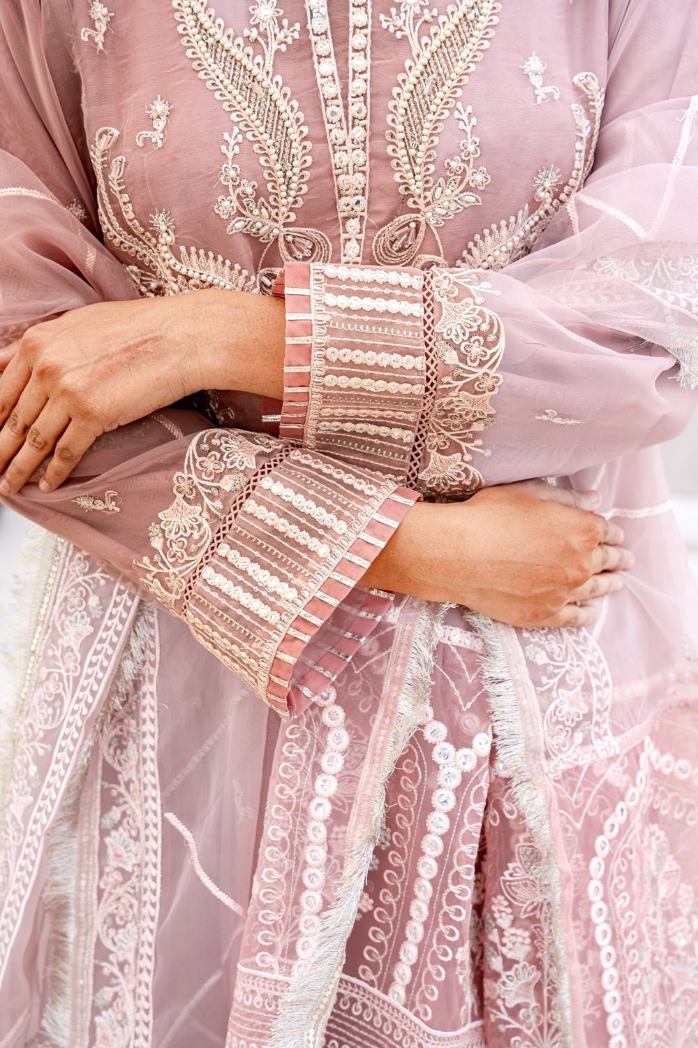 Rose Mist Luxury Ensemble - Sami Fabrics