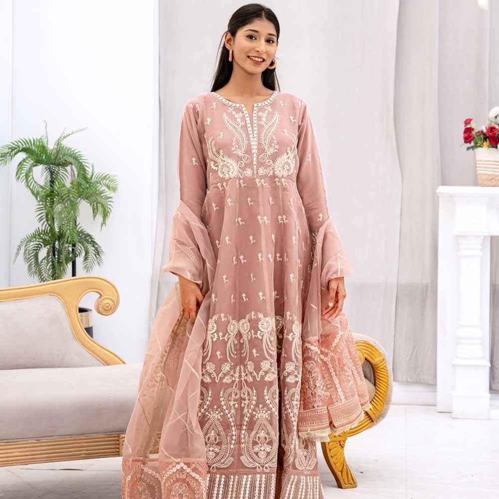 Rose Mist Luxury Ensemble - Sami Fabrics