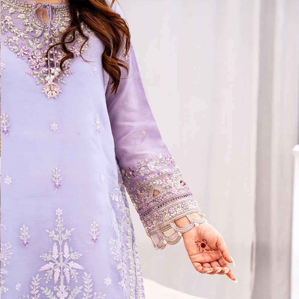 Royal Lilac Festive Suit - Sami Fabrics