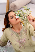 Sage Royale Embroidered Suit - Sami Fabrics